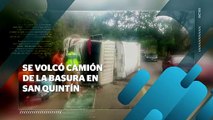 Se volcó camión de la basura en San Quintín | CPS Noticias Puerto Vallarta