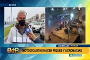 Piques ilegales en Chorrillos: vecinos fastidiados por presencia masiva de motos en malecón