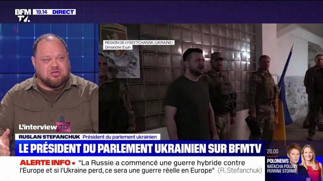 Ruslan Stefanchuk, le président du parlement ukrainien annonce que l'Ukraine ne renoncera pas à sa souveraineté, ni à ses territoires