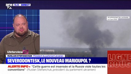 Ruslan Stefanchuk, le président du parlement ukrainien, confiant dans la victoire ukrainienne à Severodonetsk