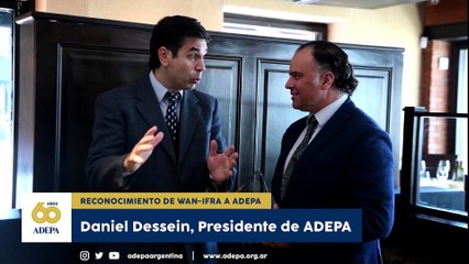 WAN-IFRA entregó un reconocimiento a Adepa por su 60º aniversario