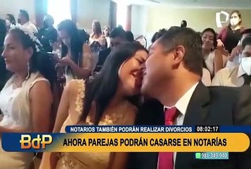 Congreso aprueba proyecto de ley que autoriza a los notarios celebrar matrimonio civil