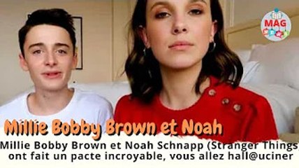 Millie Bobby et Noah Schnapp (Stranger Things) ont fait un pacte incroyable, vous allez ha@lluciner