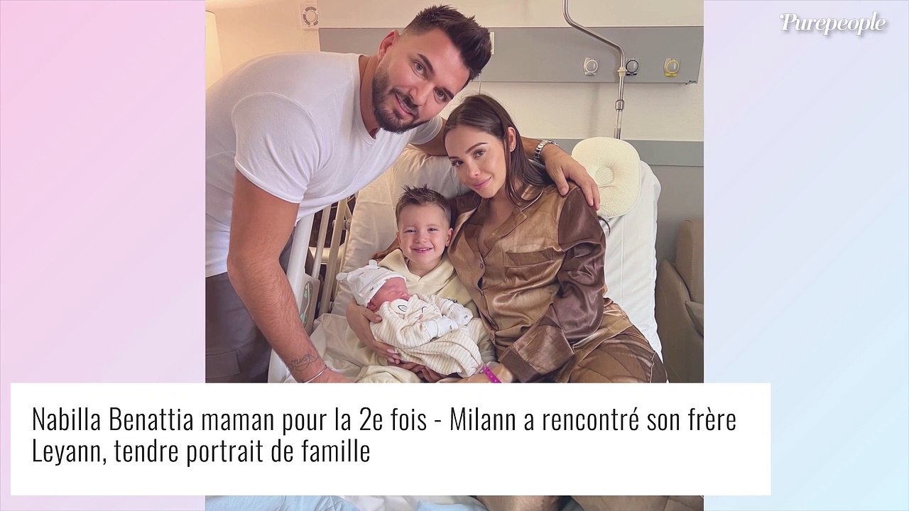 Nabilla Benattia "émue" : Tendre portrait de famille avec Leyann, Milann grand frère fier