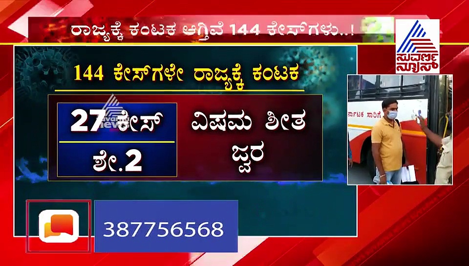 ರಾಜ್ಯದಲ್ಲಿ 144 ಕೊರೋನಾ ಪ್ರಕರಣಗಳ ಹಿನ್ನಲೆ ನಿಗೂಢ..!