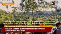 Guaraní and pre-Guaraní deposits discovered along the Iguazú River