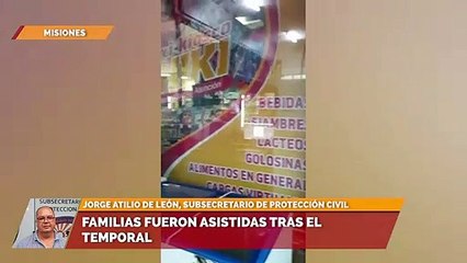 Familias fueron asistidas tras el temporal