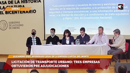 Licitación de transporte urbano tres empresas obtuvieron pre adjudicaciones