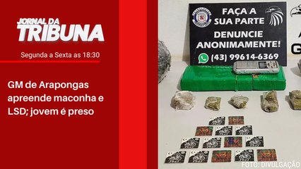GM de Arapongas apreende maconha e LSD; jovem é preso