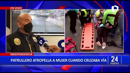 Cámaras de seguridad muestran que mujer cruzó en rojo cuando fue atropellada por patrullero