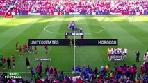 ملخص مباراة المغرب و أمريكا 0-3  مباراة دولية ودية  هزيمة ثقيلة للأسود