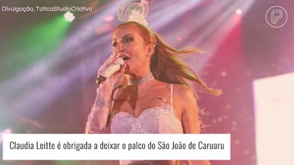 Por que Cláudia Leitte teve o show interrompido no São João de Caruaru? Entenda a polêmica!