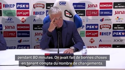 2e j. - Deschamps : "J'aurais préféré la victoire au bout"