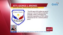 Partido ni Marcos na Partido Federal ng Pilipinas, naghain na ng SOCE | UB