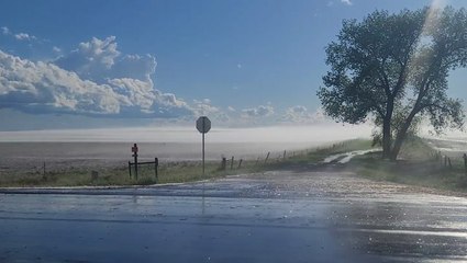 Fast-moving supercell hits communities across the Plains with large hail