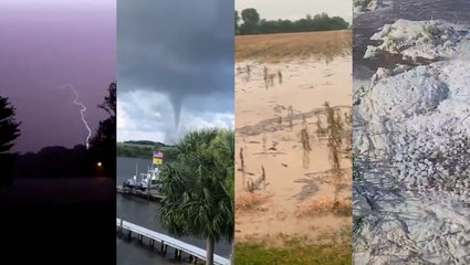 Thunderstorms rumble from coast to coast