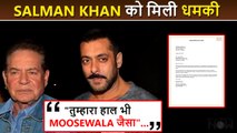 'Same Fate As Moosewala': Salman Khan, His Father Salim Khan Receive Threat Letter
