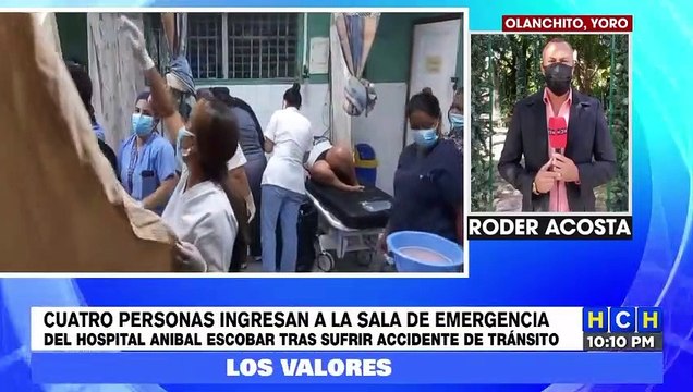 Fuerte accidente deja varias personas heridas en Olanchito, Yoro
