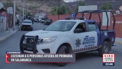 Asesinan a seis personas afuera de primaria en Salamanca
