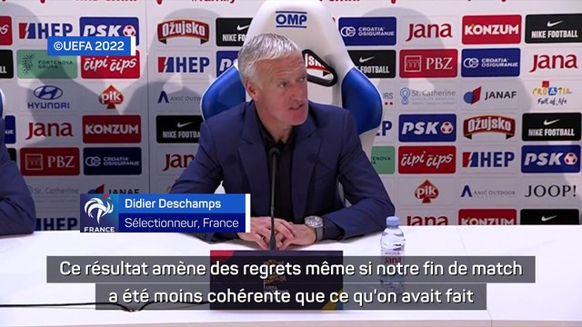 Deschamps : J'aurais préféré la victoire au bout