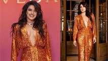 Priyanka Chopra Metallic Gown Bold Look Troll,Fans Shocking Reaction। Boldsky । *Entertainment
