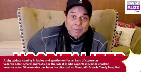 Big News Veteran actor Dharmendra admitted to Mumbai’s Breach Candy Hospital, needs your prayers
