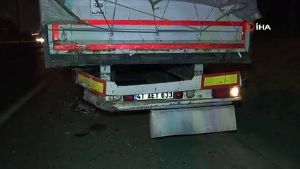 TEM Otoyolu'nda feci kaza: 1 ölü, 1 yaralı
