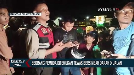 Gempar! Warga Makassar Temukan Seorang Pemuda Tewas di Atas Pembatas Jalan dengan Luka Tusuk di Dada