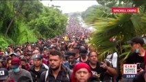 Migrantes salen de Tapachula rumbo a Ciudad Acuña