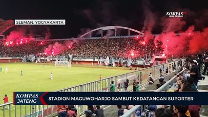 Stadion Maguwoharjo Sleman Sambut Kedatangan Suporter