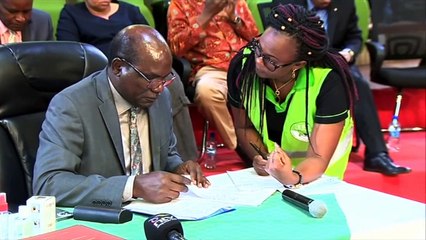 State House Race: Drama as Wanjigi’s microphone is switched off during exchange with Chebukati