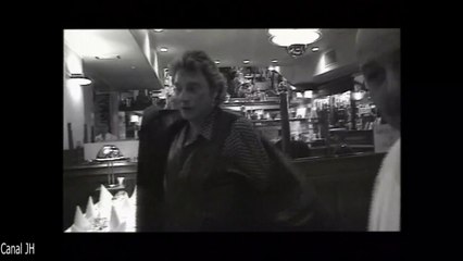 Johnny Hallyday - resto et autographes Bruxelles - 1994