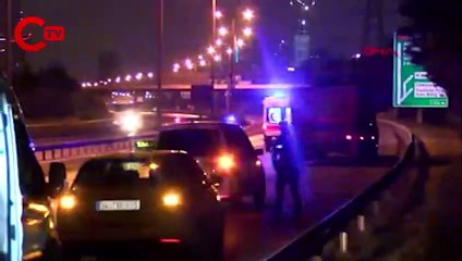 TEM Otoyolu’nda otomobil TIR'a çarptı : 1 ölü, 1 yaralı