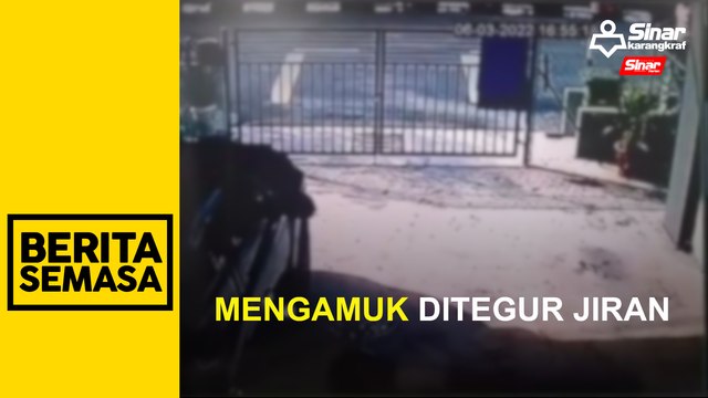Polis tahan lelaki mengamuk dengan parang