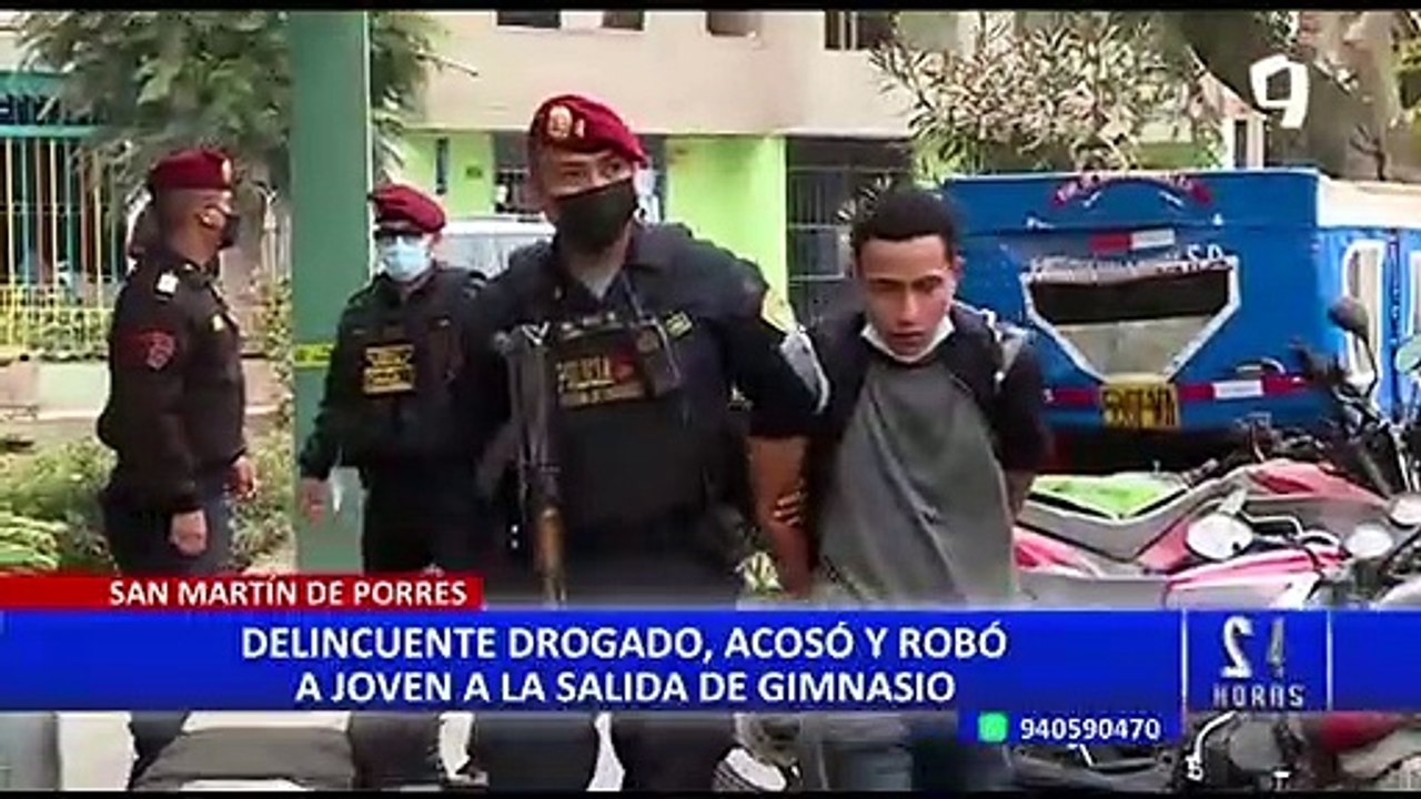 SMP: Delincuente drogó, acosó y robó a joven que salía del gimnasio