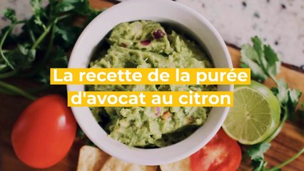 La recette de la purée d'avocat citron coriandre