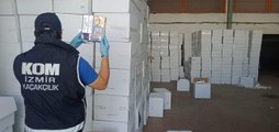 İzmir'de sigara kaçakçılarına operasyon: 37 milyon makaron ele geçirildi