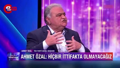 Ahmet Özal, partisinin oy hedefini açıkladı