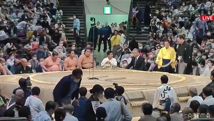 Divisions Yusho Award ceremony - Natsu 2022, Day 15  (Abema TV)