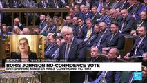 UK PM Johnson survives Tory MPs' no-confidence vote