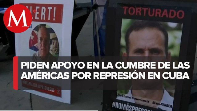 Activistas cubanos exigen en la Cumbre de las América la libertad de Cuba