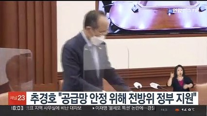 추경호 "공급망 안정 위해 전방위 정부 지원"