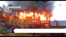 Akibat Korsleting Listrik, Satu Unit Rumah Dan Motor Ludes Terbakar