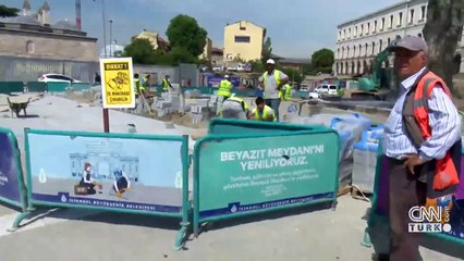 Beyazıt Meydanı şantiye alanına döndü