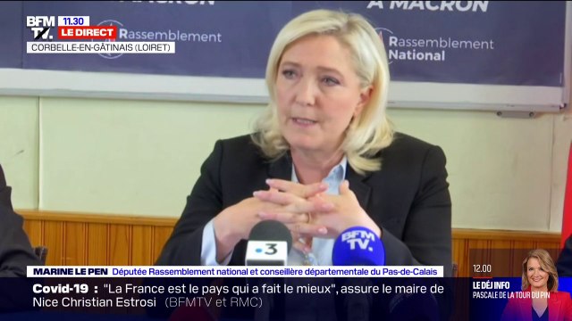 Législatives: Marine Le Pen appelle à mettre des contre-pouvoirs à Emmanuel Macron