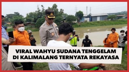 Viral Wahyu Sudana Tenggelam di Kalimalang karena Ditabrak Fortuner Ternyata Rekayasa