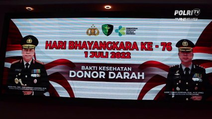Polres Sintang Peringati Hari Bhayangkara Dengan Kegiatan Donor Darah