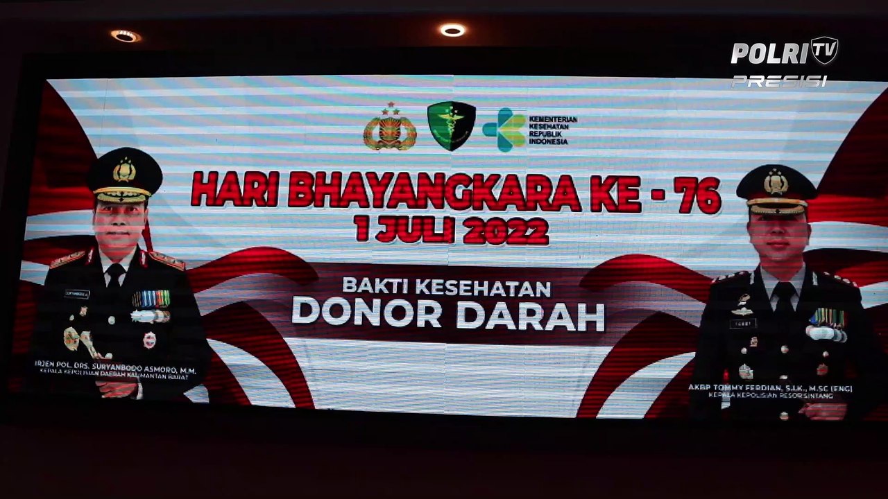 Polres Sintang Peringati Hari Bhayangkara Dengan Kegiatan Donor Darah