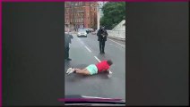 Footage released of man on Chelsea Bridge being apprehended by Police
