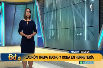 Operativo relámpago en Tumbes: capturan a ladrón que se llevó herramientas de una ferretería